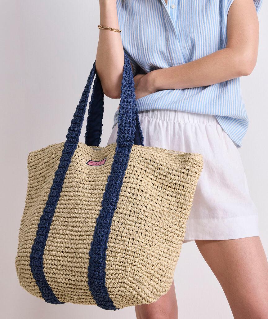 Medium Straw Tote Product Image
