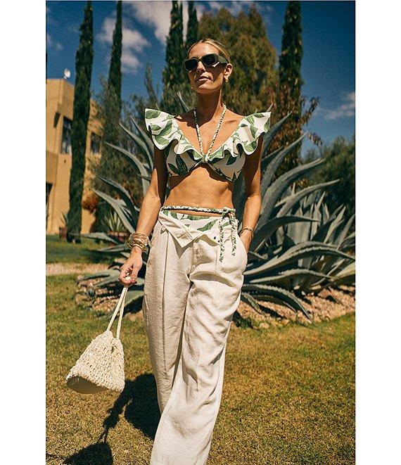 Antonio Melani x M.G. Style Sorrento Bonded Ruffle Bralette Swim Top Product Image