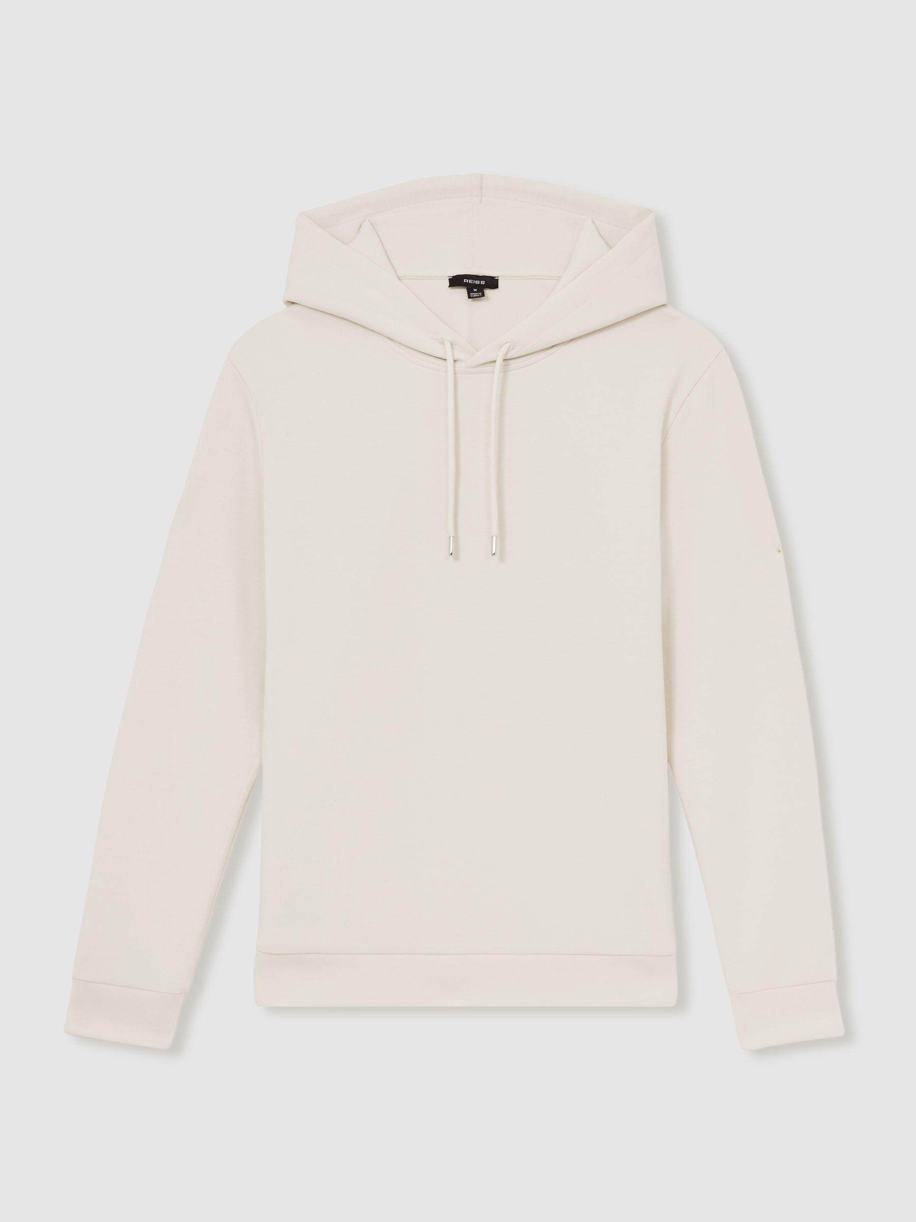 Interlock Jersey Drawstring Hoodie in Off White Product Image