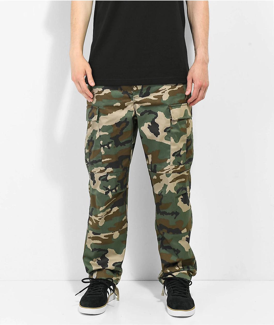 Empyre Loose Fit Camo Cargo Skate Pants Product Image