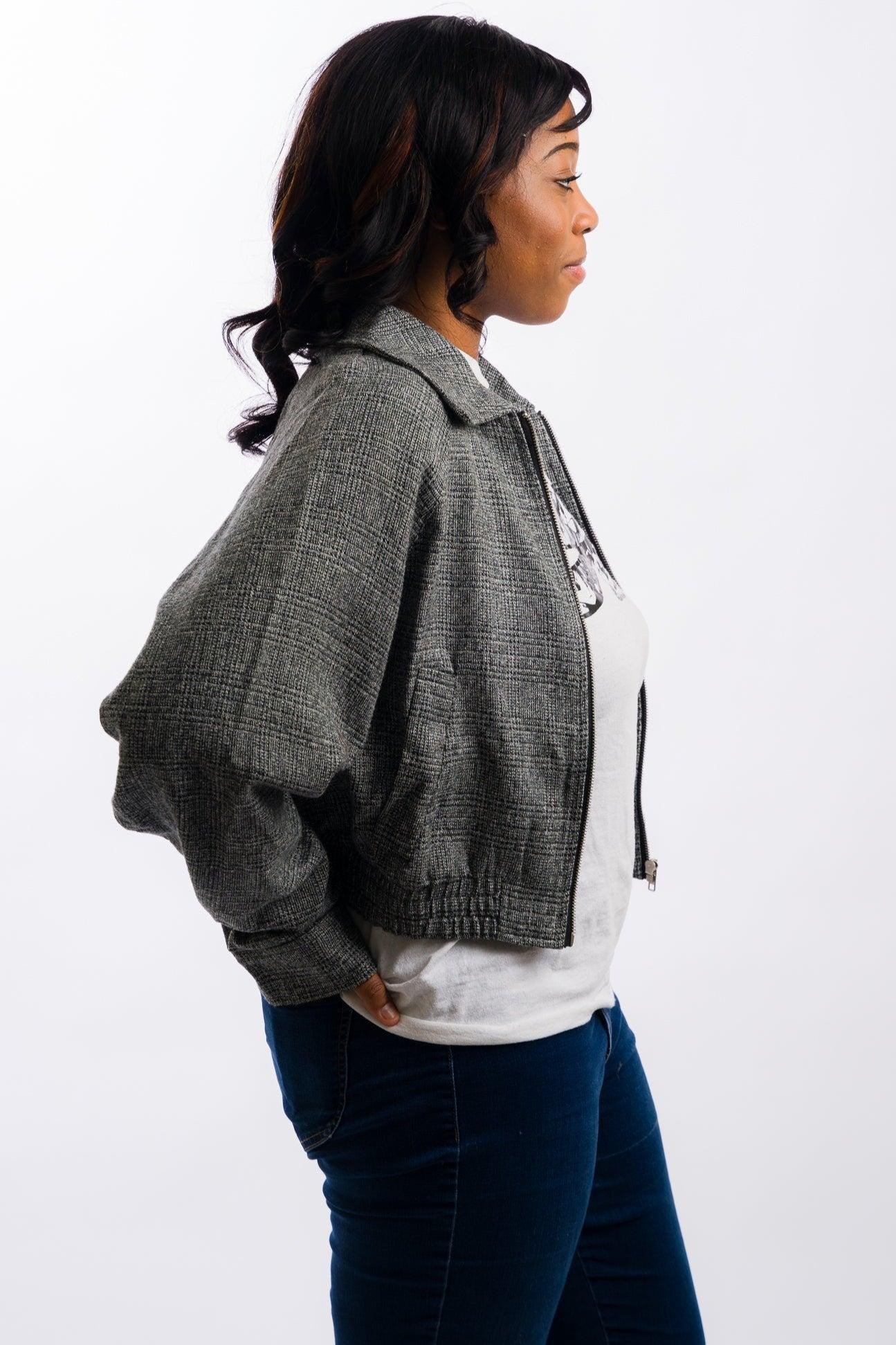 Nia Daniel Bomber Jacket - Black Product Image