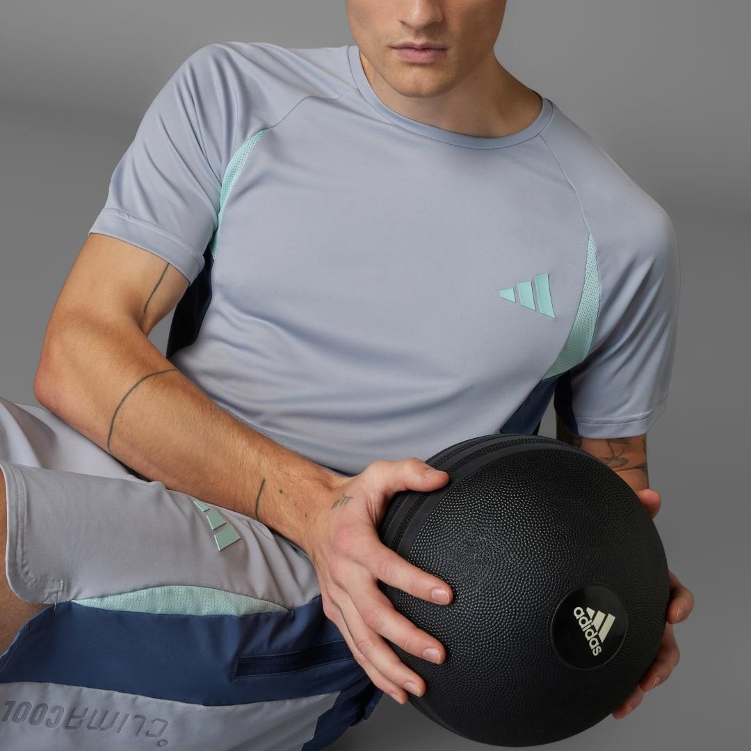 adidas Tech Apparel Colorblock Tee Preloved Ink 2XL Mens Product Image