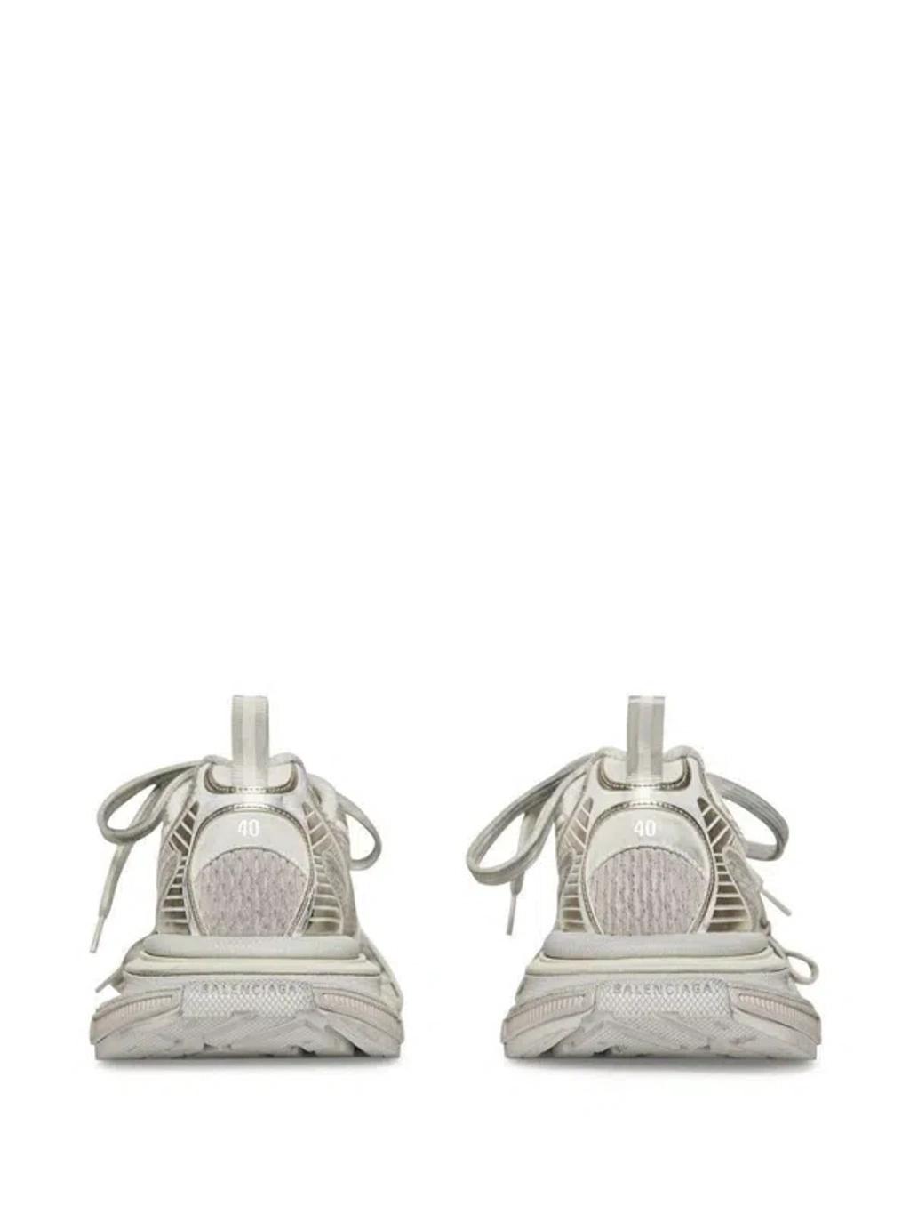 BALENCIAGA Mens Cream Comb 3xl Logo-embossed Mesh Low-top Trainers Product Image