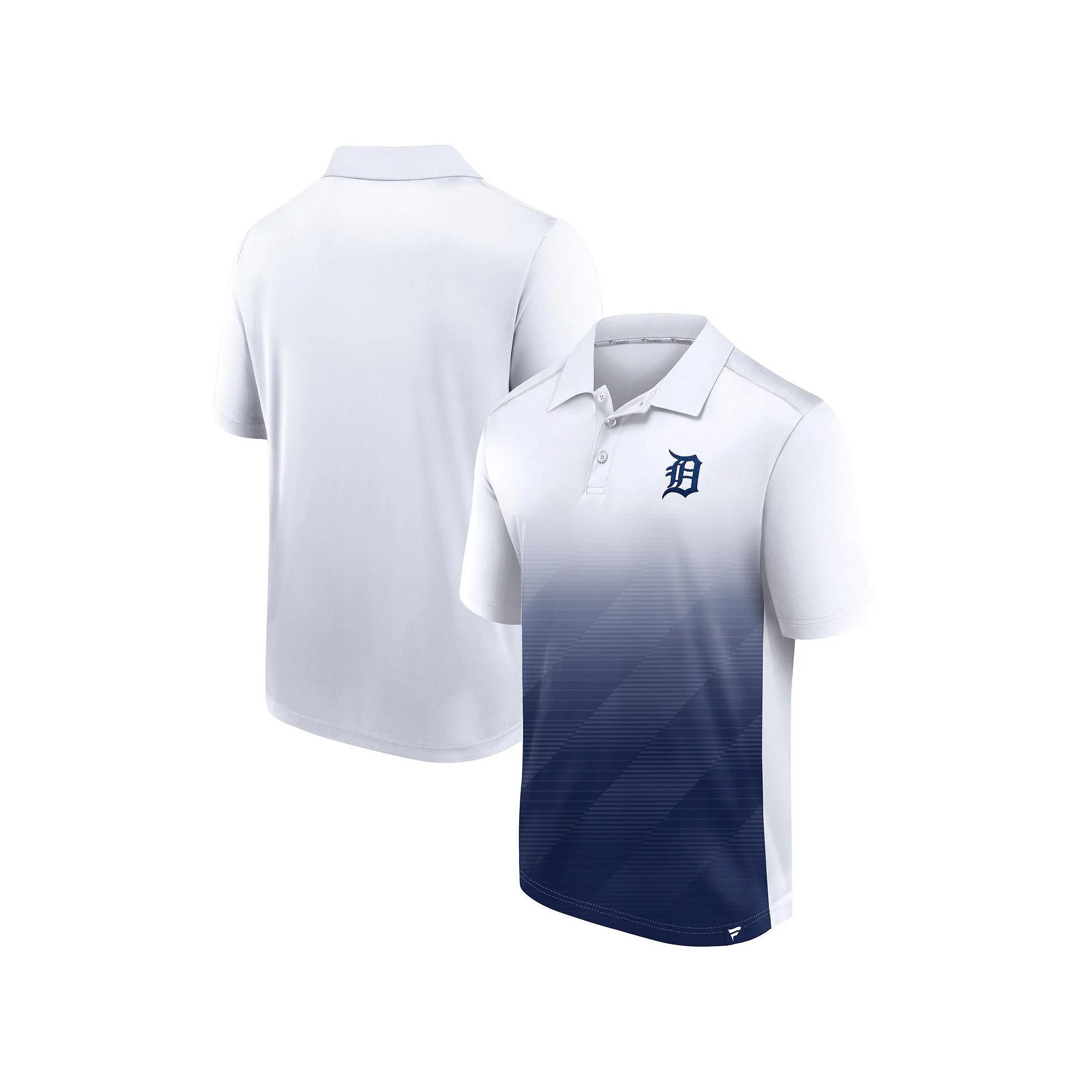 Men's Fanatics White Detroit Tigers Iconic Parameter Sublimated Polo,  Product Image
