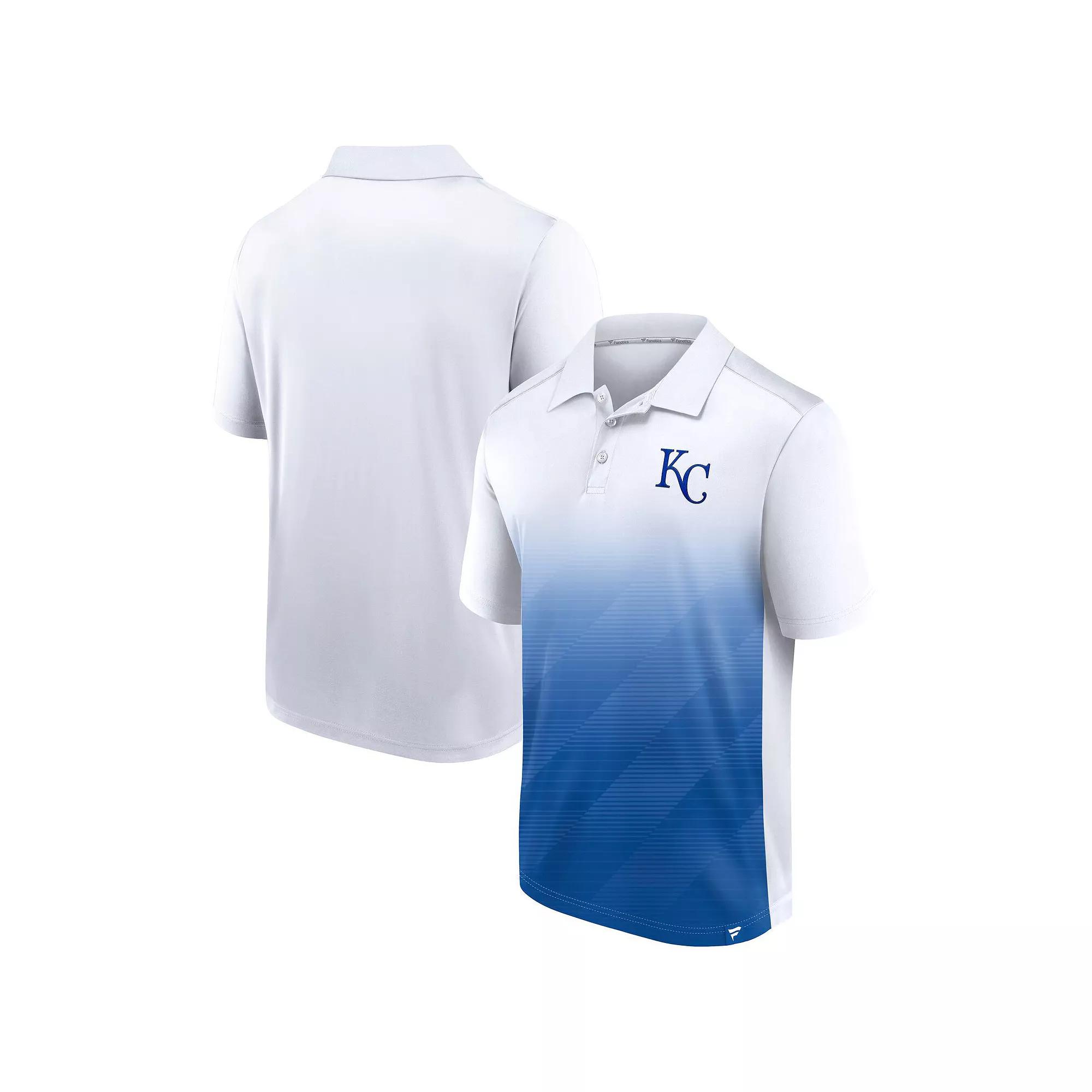 Men's Fanatics White Kansas City Royals Iconic Parameter Sublimated Polo,  Product Image