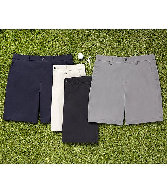 Callaway Classic Fit Flat Front Opti-Stretch Active Waistband Solid 9#double; Inseam Shorts Product Image
