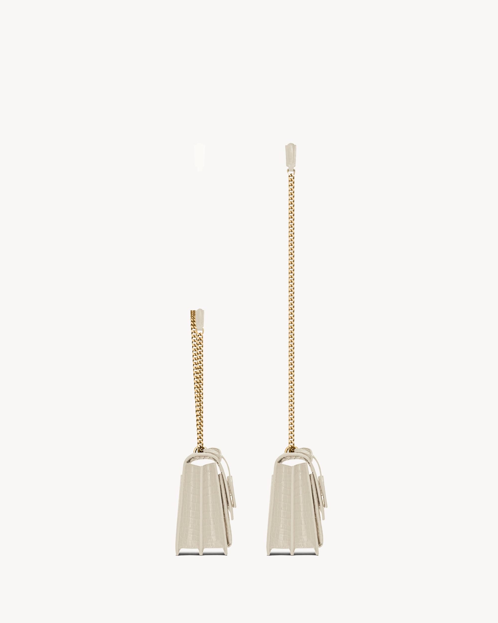 SUNSET MEDIUM IN CROCODILE-EMBOSSED LEATHER Product Image