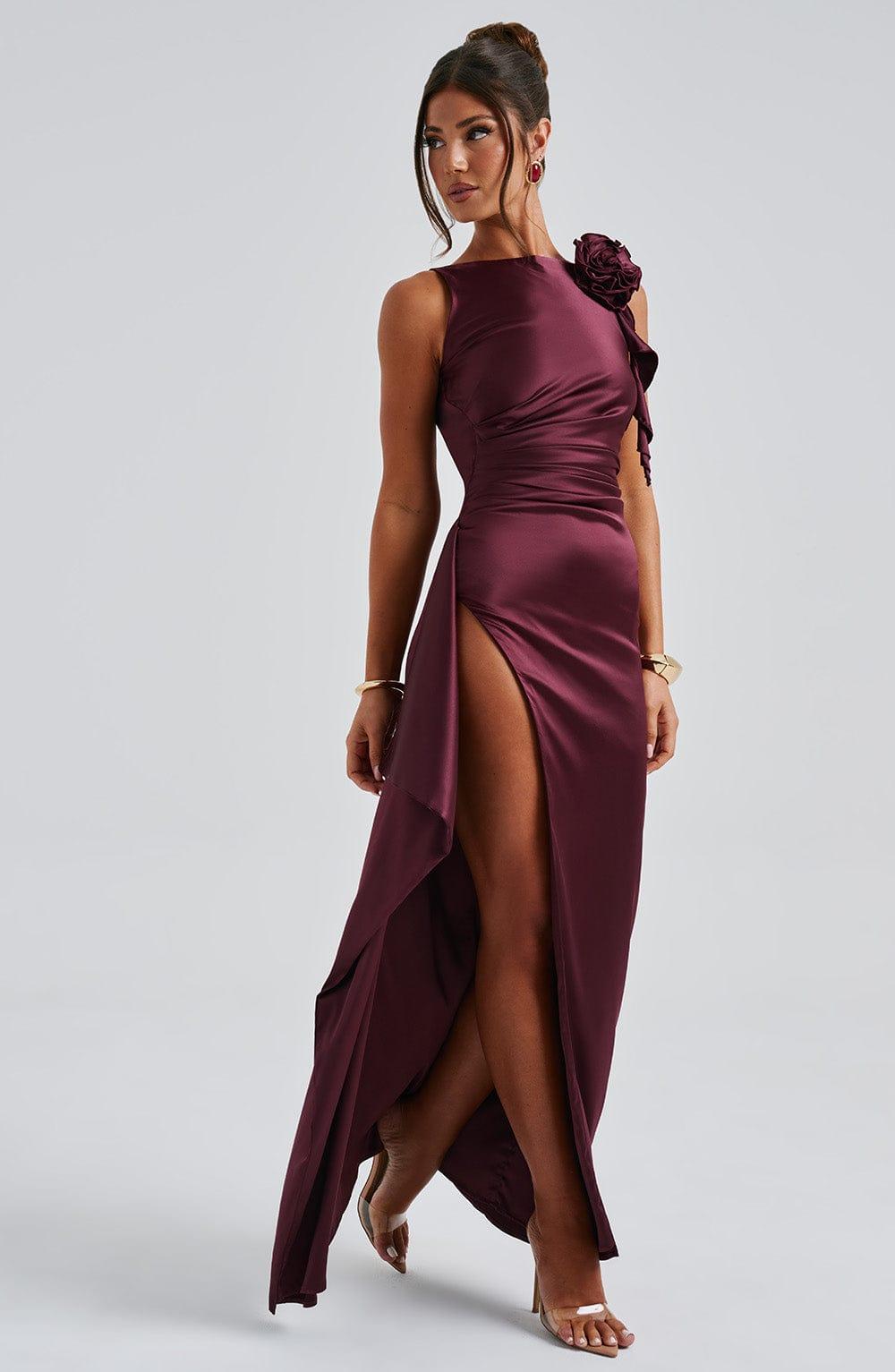 Peggy Maxi Dress - Cherry Lacquer Product Image