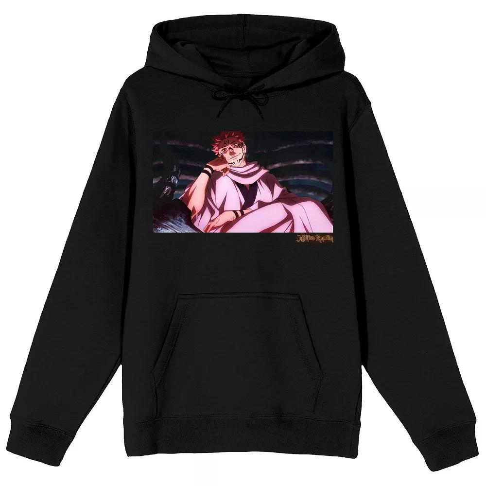 Men's Jujutsu Kaisen Sukuna Hoodie, Size: XXL, Black Product Image