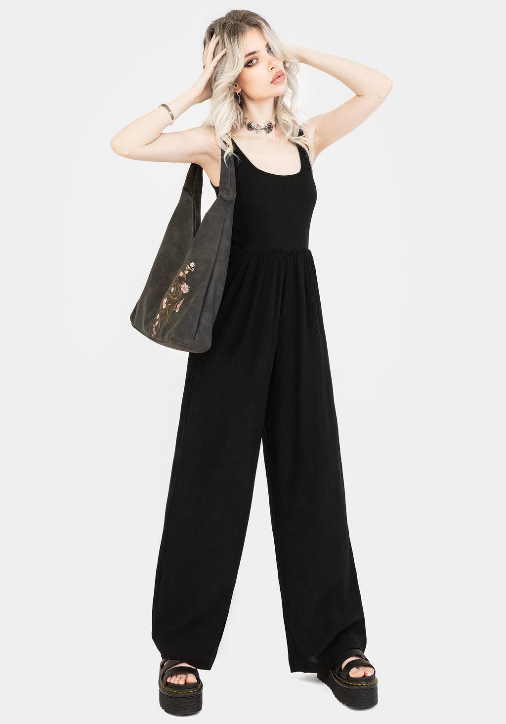 Herne Contrast Wide Leg Jumpsuit Product Image