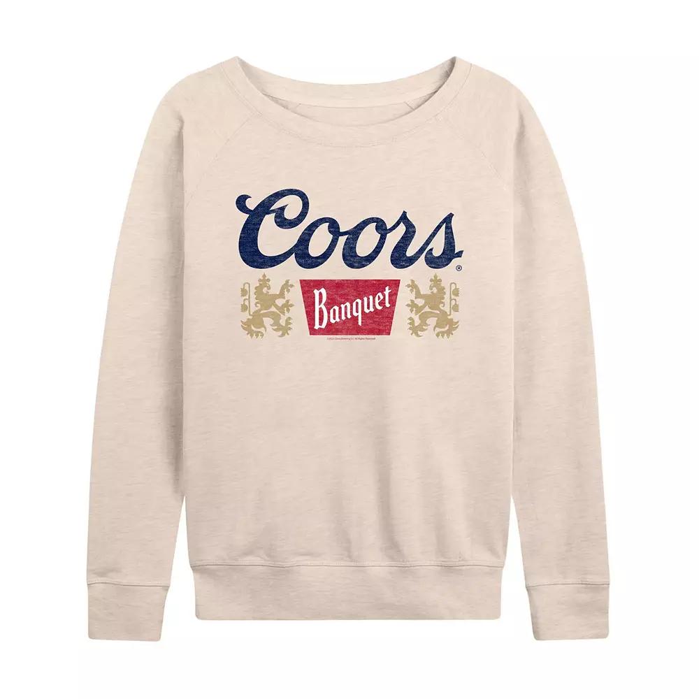 Women's Coors Banquet Three Color Logo French Terry Long Sleeve Tee,  Product Image