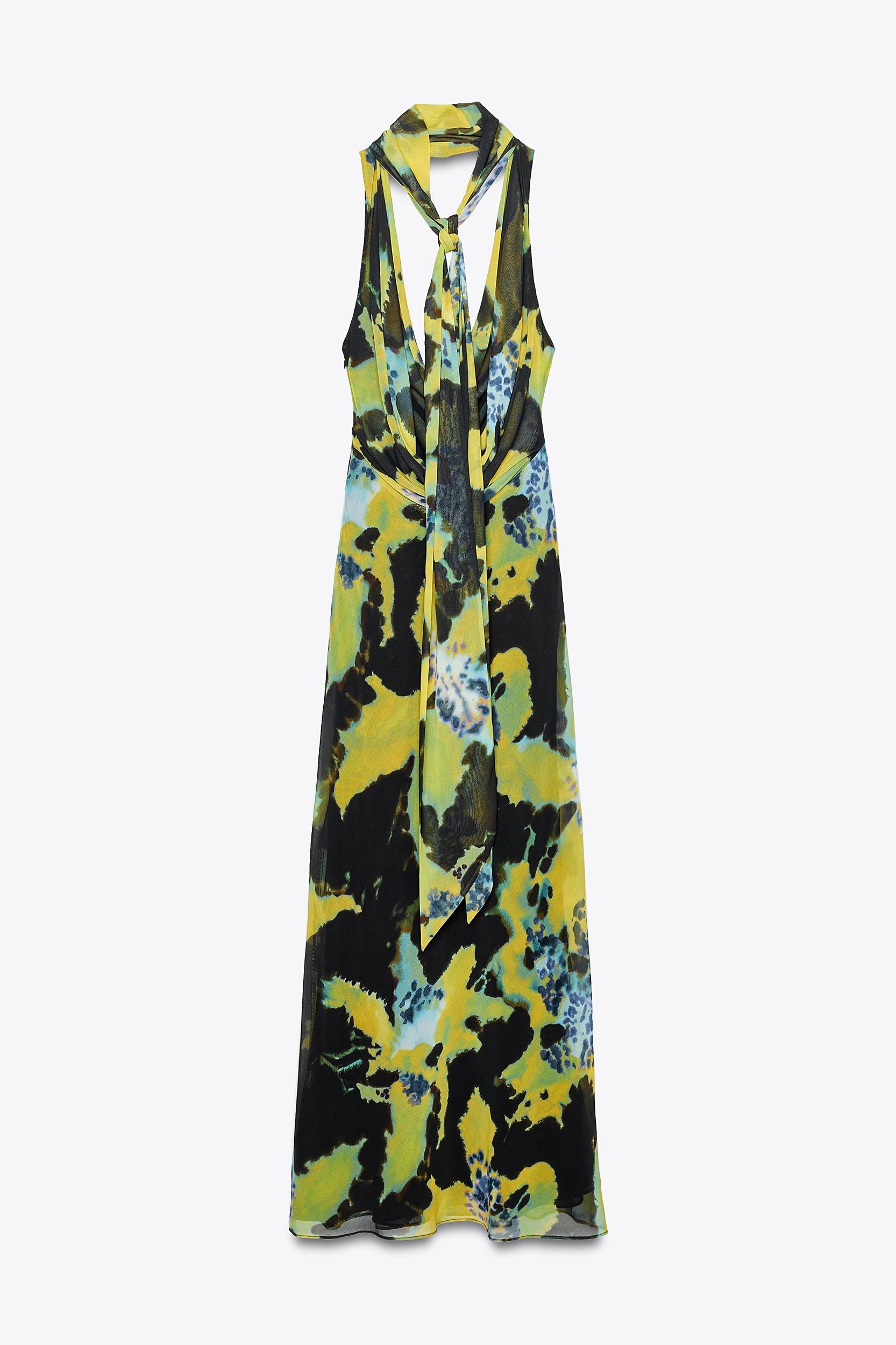 FOULARD PRINT LONG DRESS Product Image