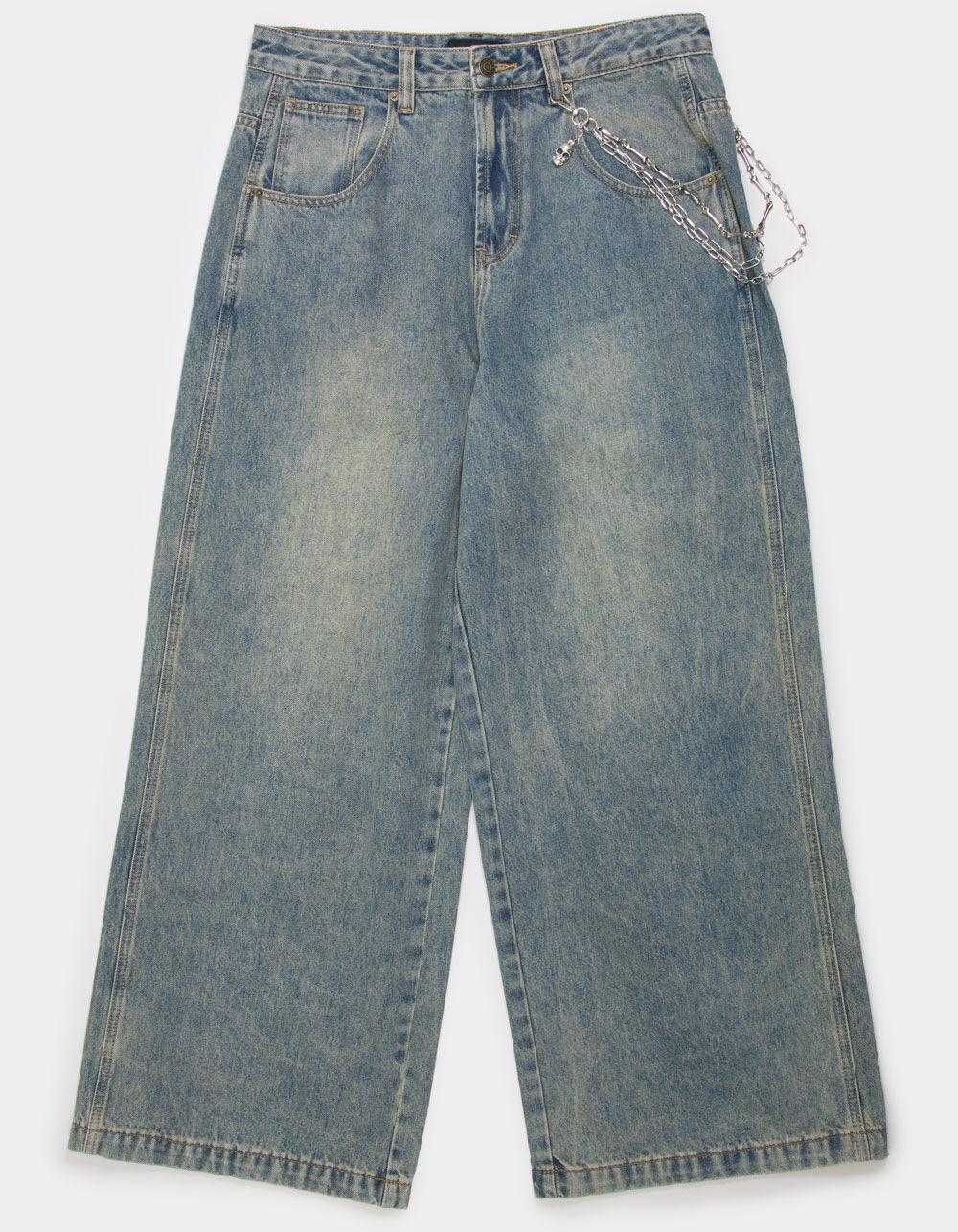RSQ Mens Ultra Baggy Jeans - ACID WASH Product Image