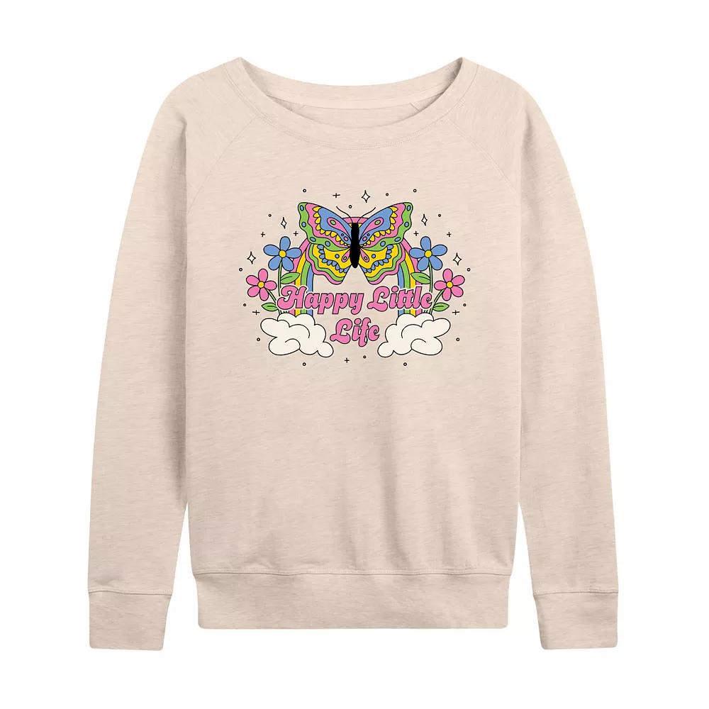 Women's Happy Little Life French Terry Long Sleeve Tee,  Product Image