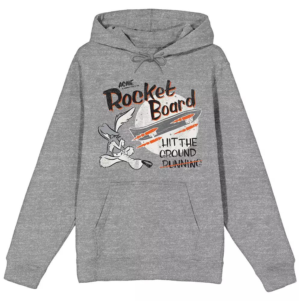Men's Looney Tunes Wile E. Coyote Hooded Sweatshirt,  Product Image