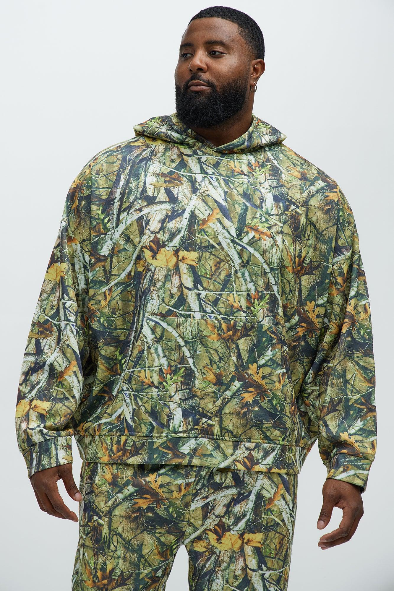 Deep Hills Camo Oversized Hoodie - Camouflage Product Image