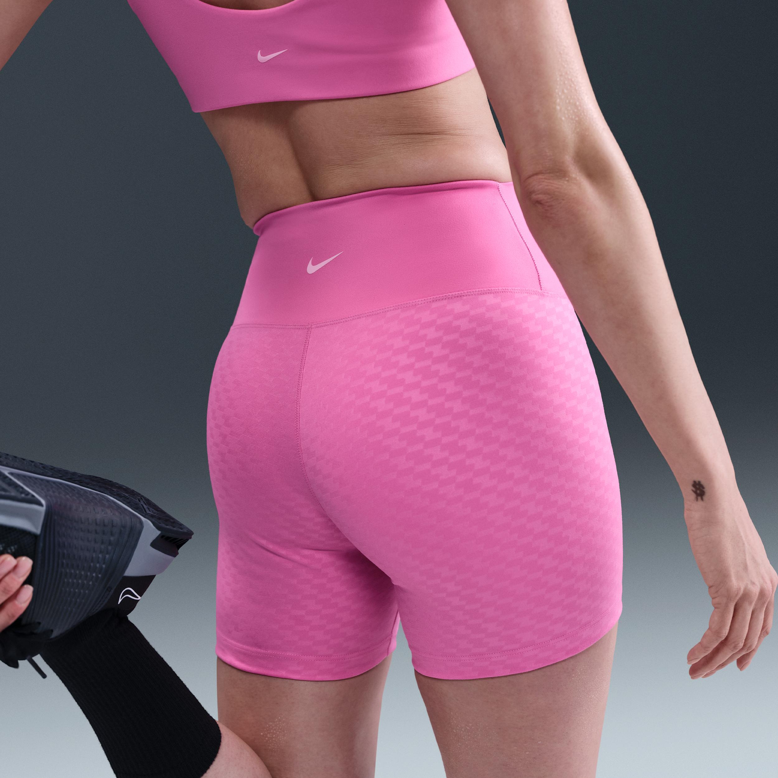 Nike Womens One High-Waisted 5 Biker Shorts | IB8849-675 Product Image