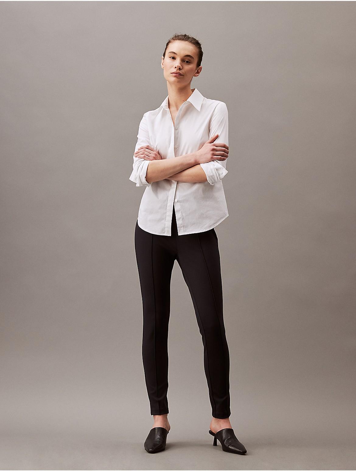 Calvin Klein Womens Ponte Skinny Fit Pants Product Image