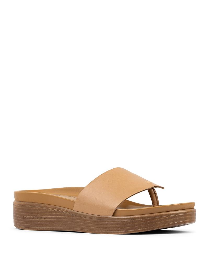 Donald Pliner Fifi Leather Platform Wedge Thong Sandals Product Image