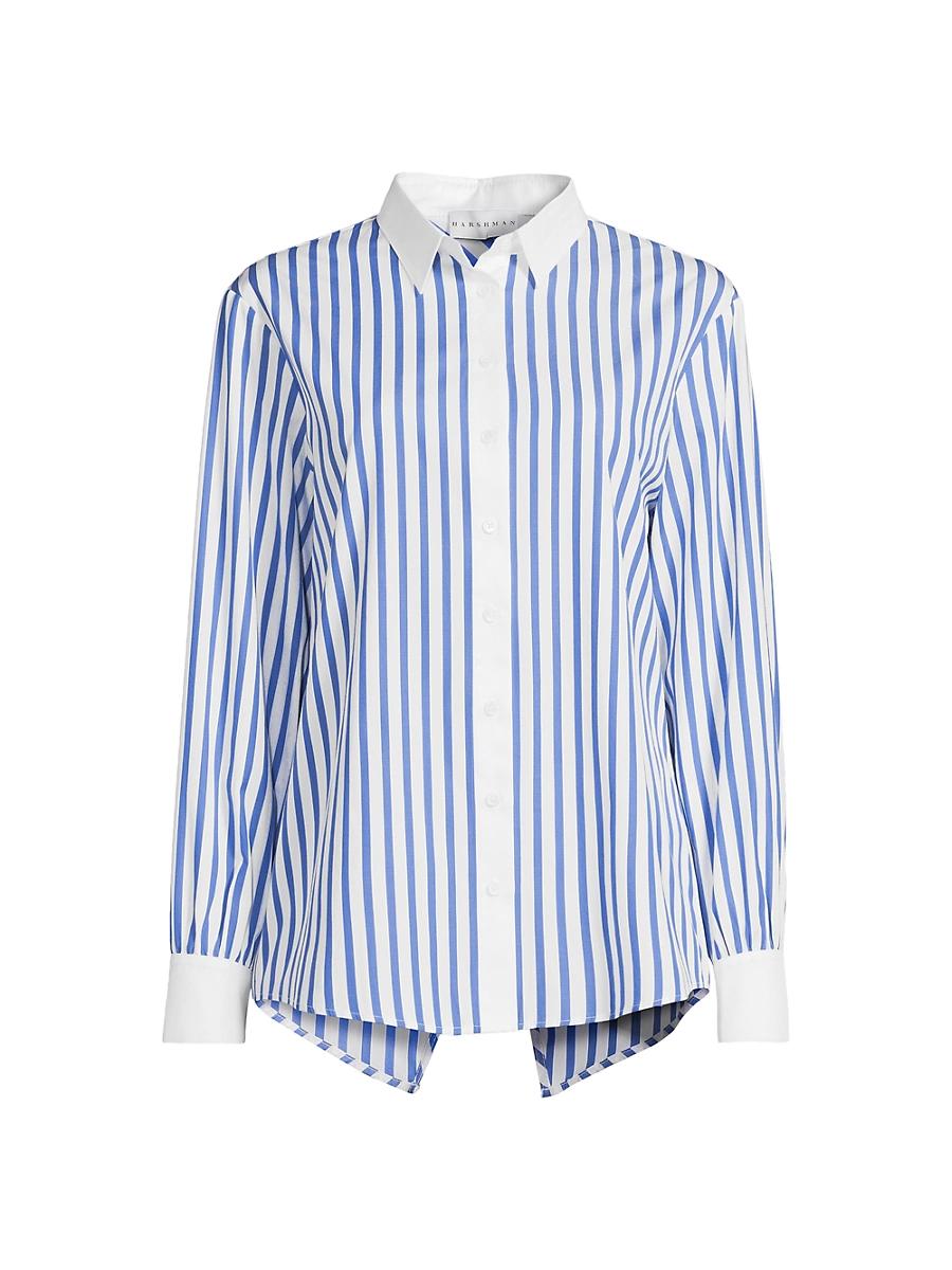Womens Franklin Striped Button-Front Shirt Product Image