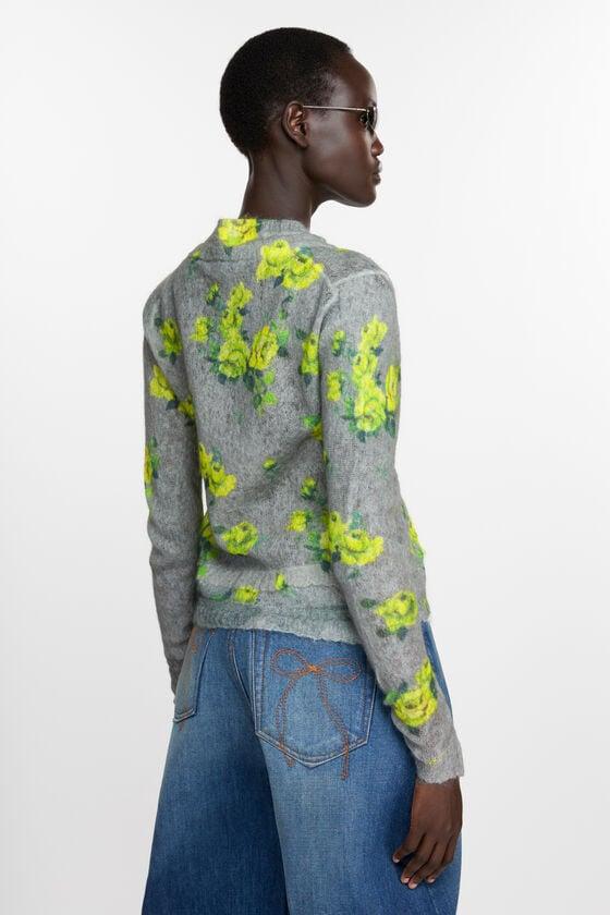 Layered mohair cardigan Product Image