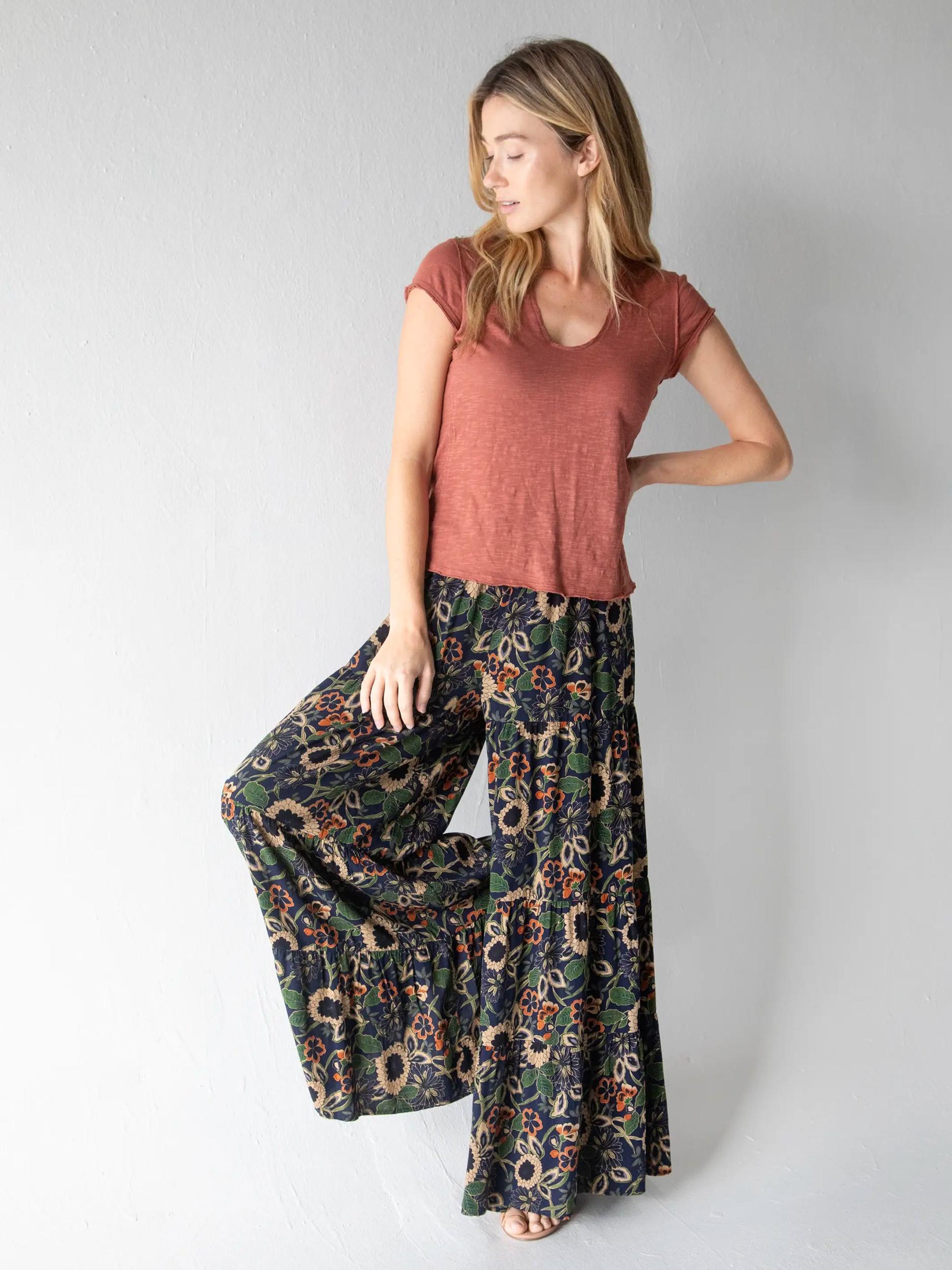 Sedona Jumpsuit - Teal Mixed Floral Product Image
