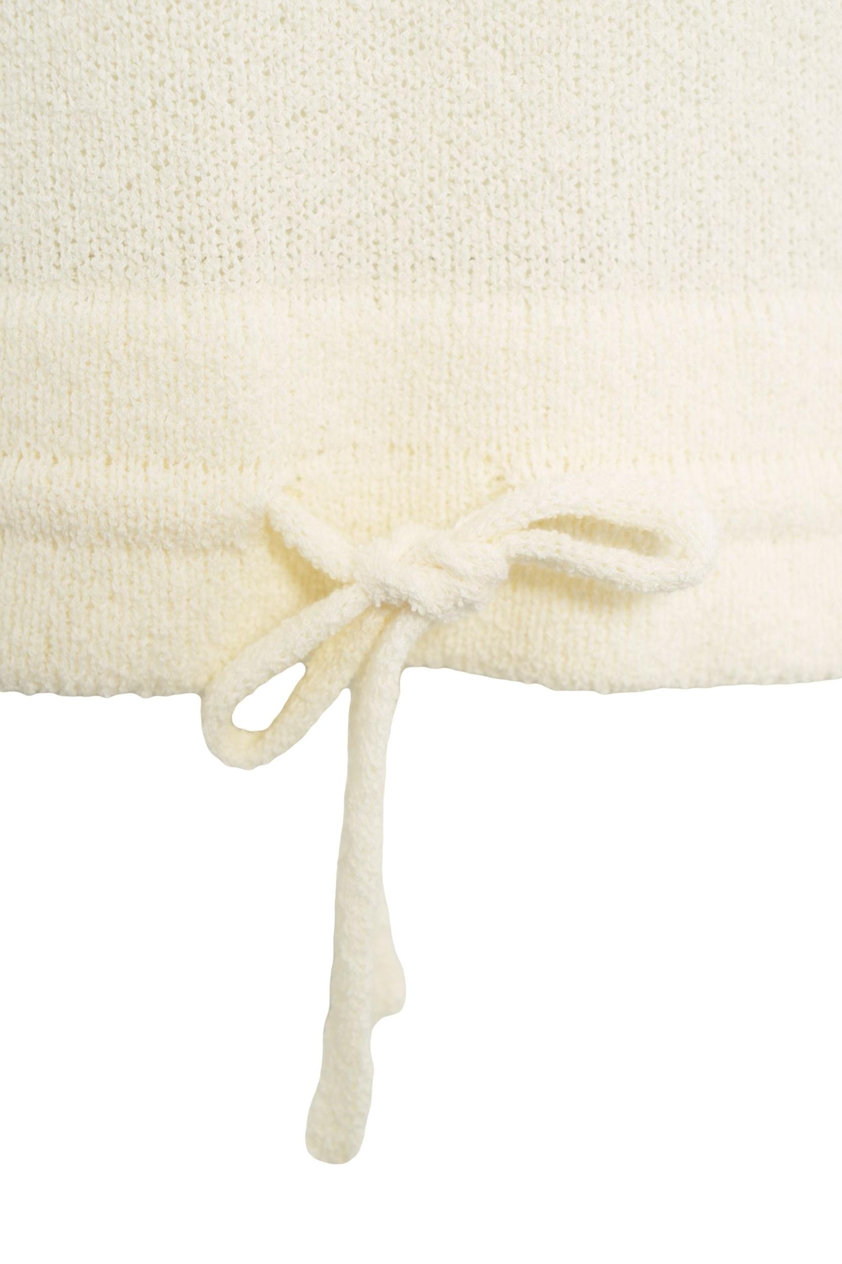 Terry cloth sweater with drawstring Product Image