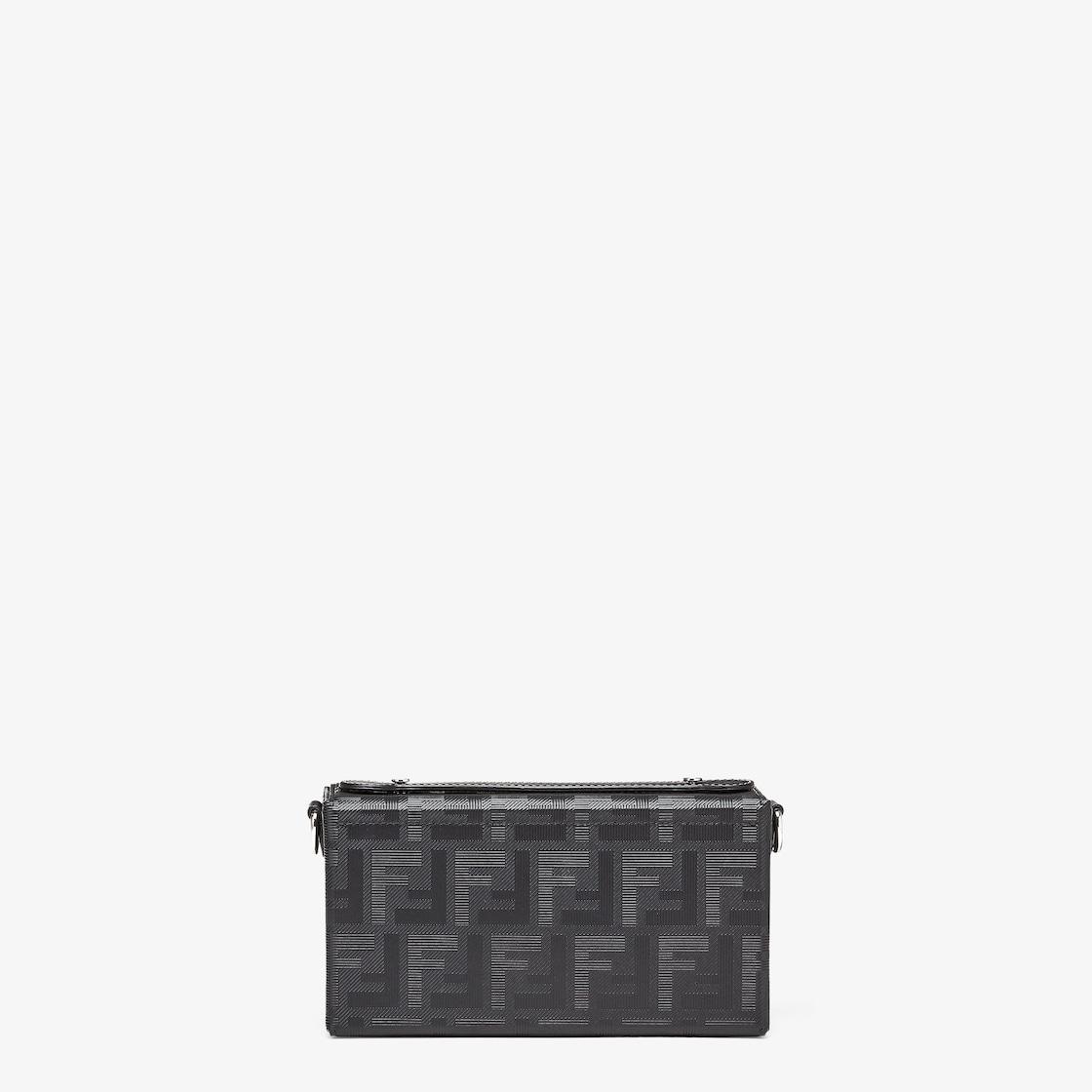 Soft Trunk BaguetteBlack leather bag Product Image