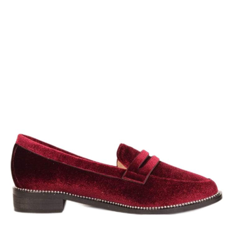 Lea Velvet Loafers Product Image