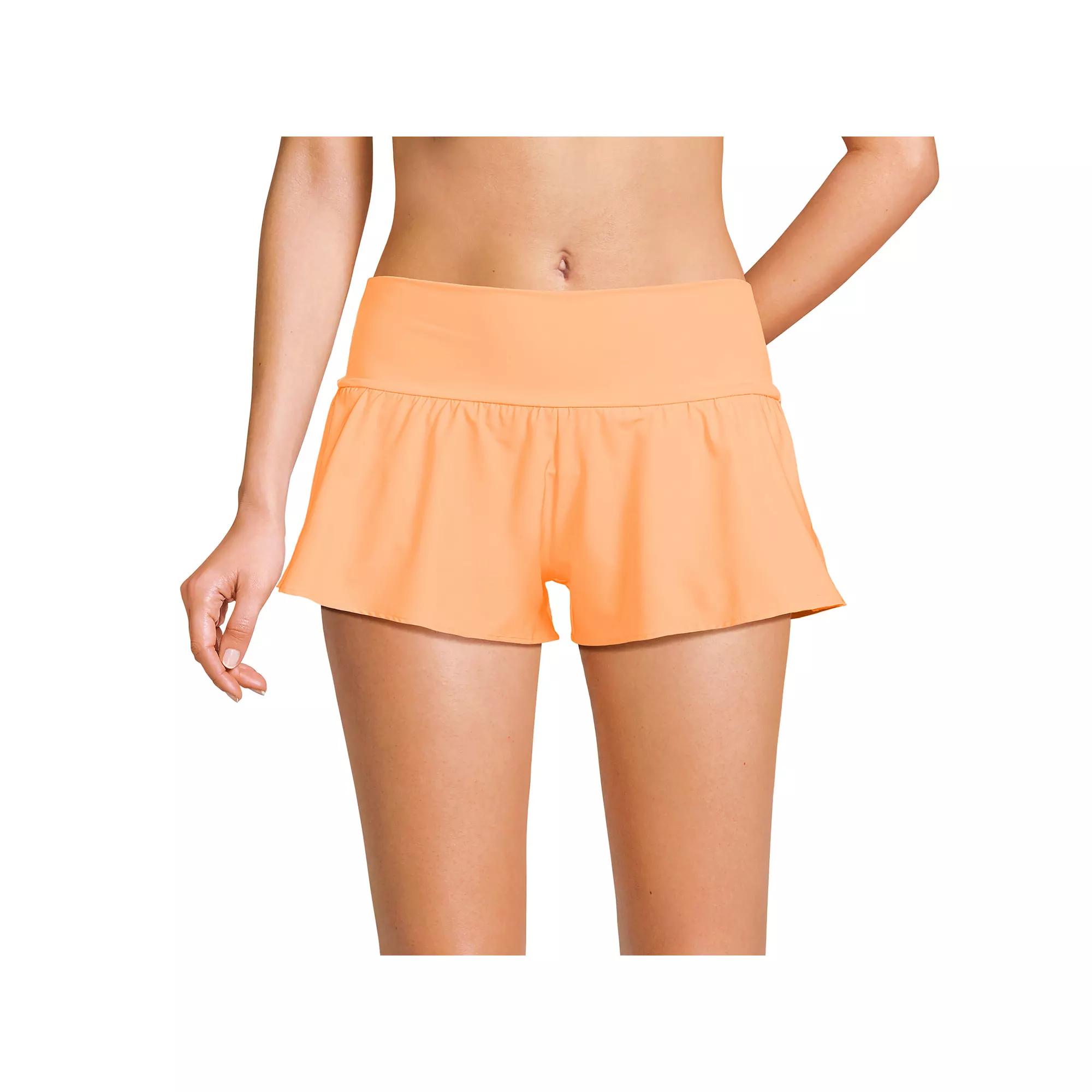 Women's Lands' End 3-Inch Pinchless Flutter Swim Bottoms,  Product Image