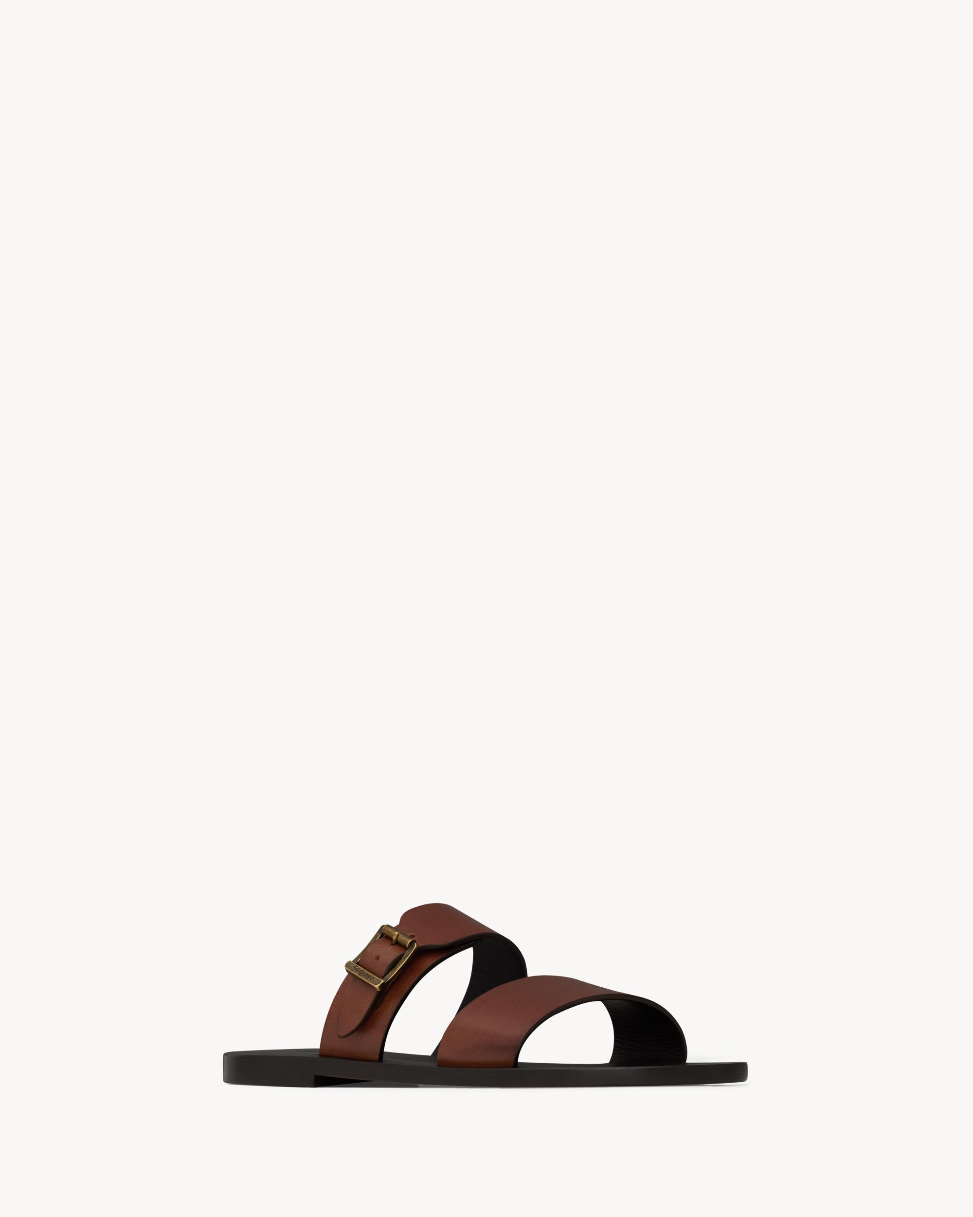 SAHARA sandals in smooth leather Product Image