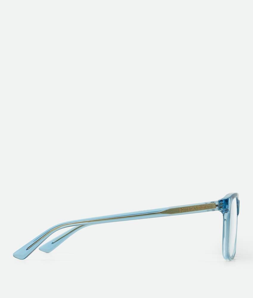 Classic Square Eyeglasses in Light blue/transparent Product Image