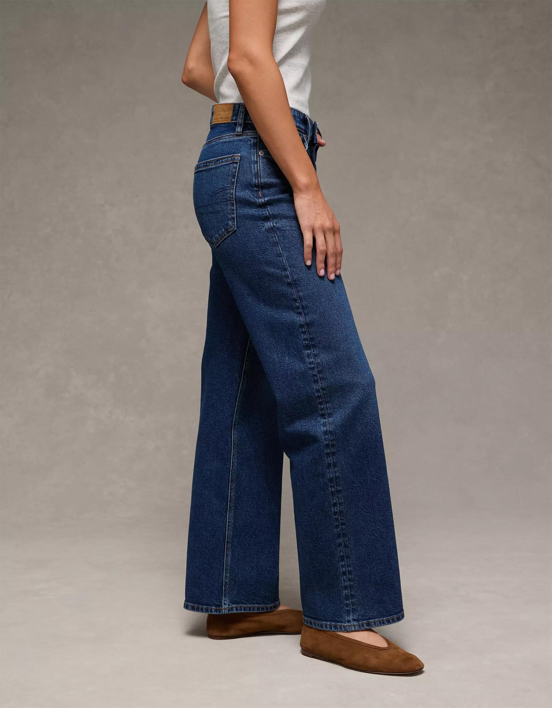 AE Stretch High-Waisted Stovepipe Jean Product Image