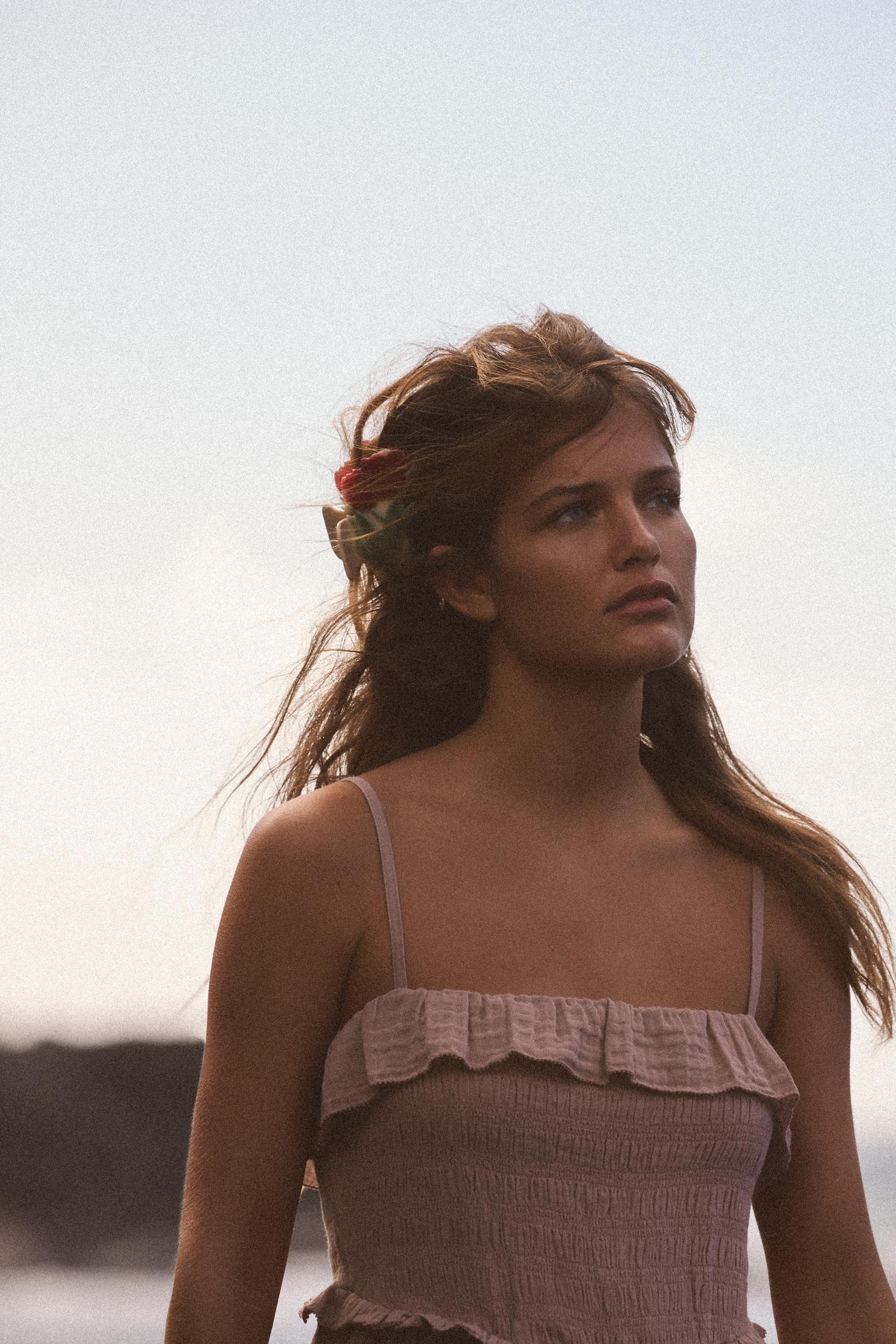 RUFFLED MIDI DRESS Product Image