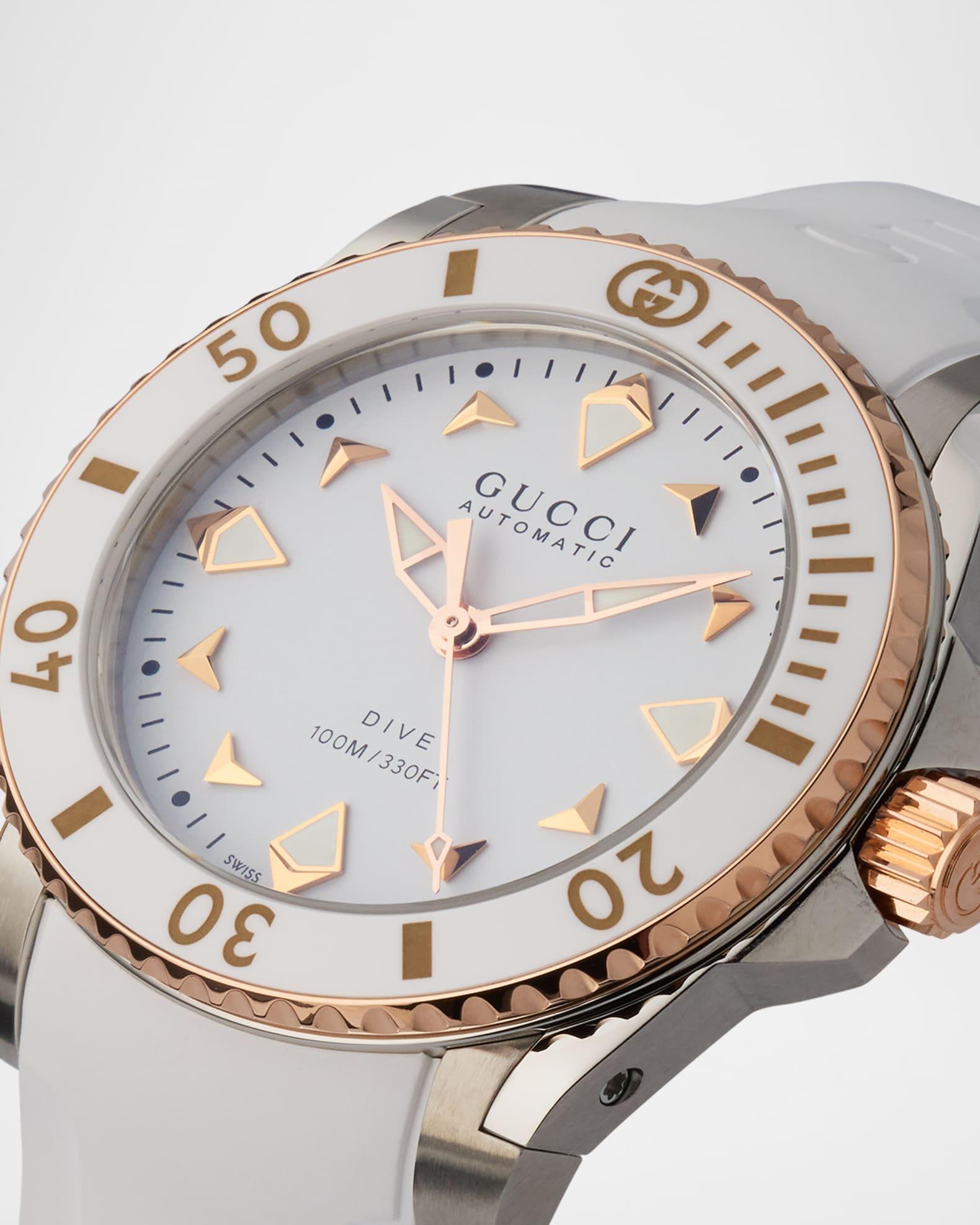 36mm Gucci Dive White Automatic Watch Product Image