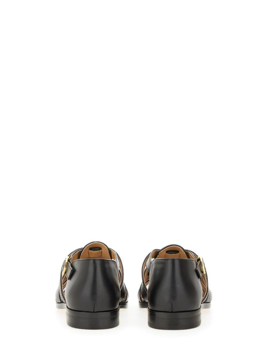VALENTINO GARAVANI Vlogo Signature Faux-pearl Flat Sandals In Black Product Image