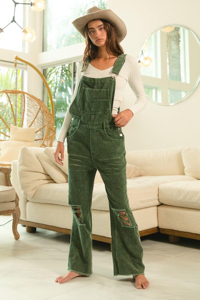 Distressed Vintage Wash Overalls Product Image