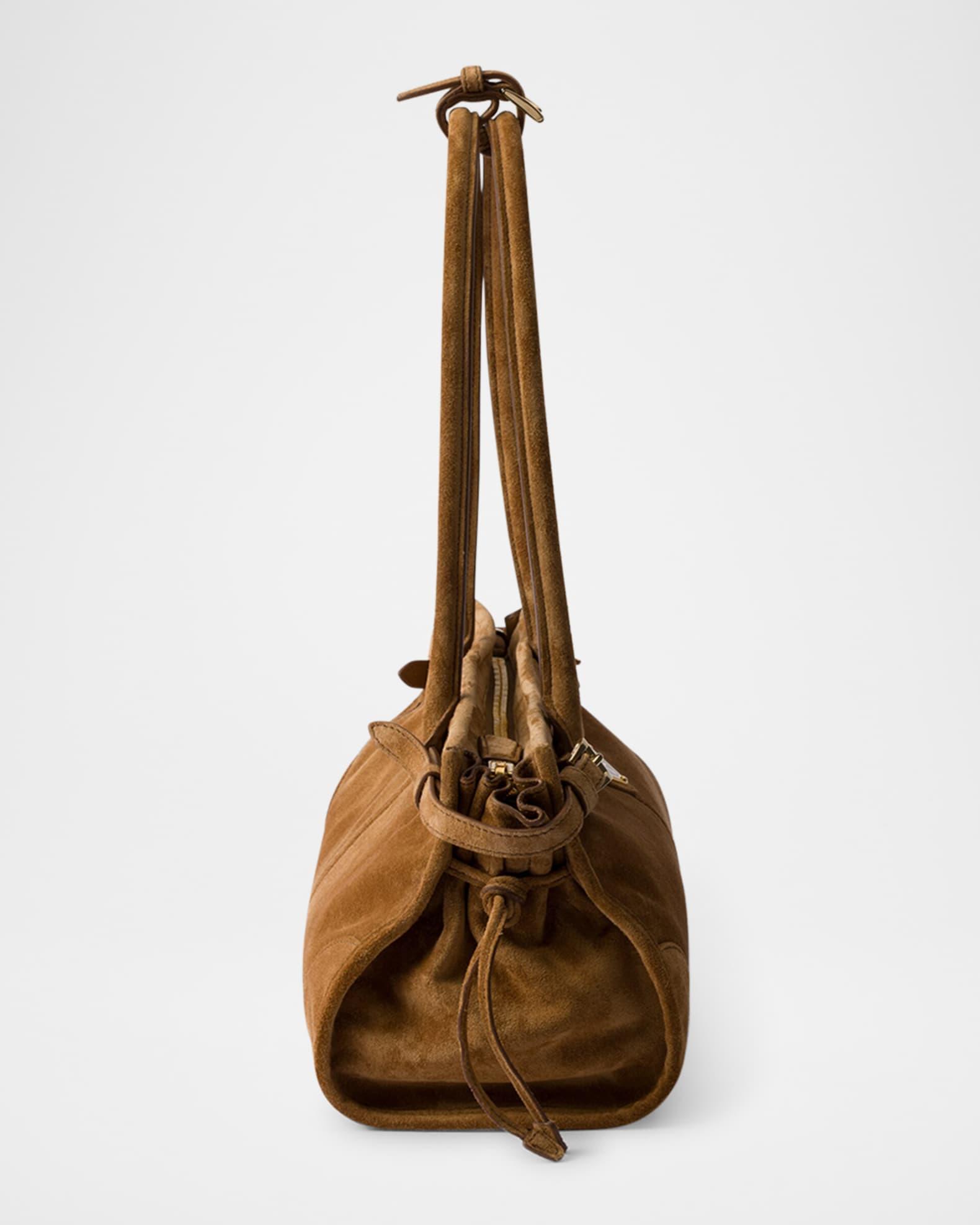 Buckle Suede Shoulder Bag Product Image