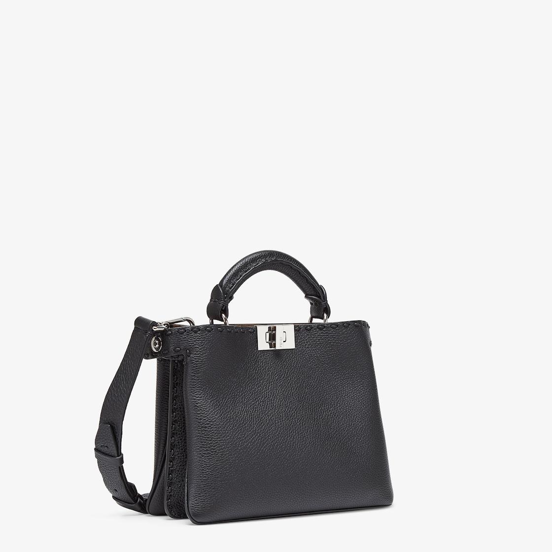 Selleria Peekaboo Soft SmallBlack Selleria bag with 476 hand-sewn topstitches Product Image