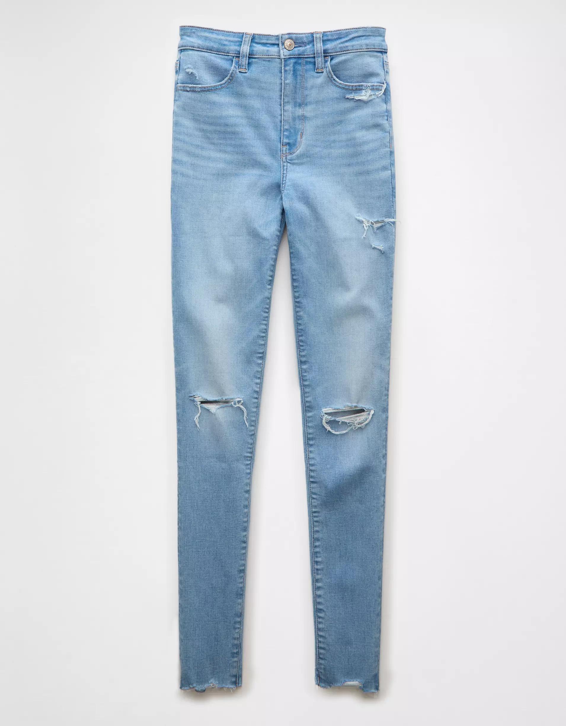 AE Next Level Super High-Waisted Ripped Jegging Product Image
