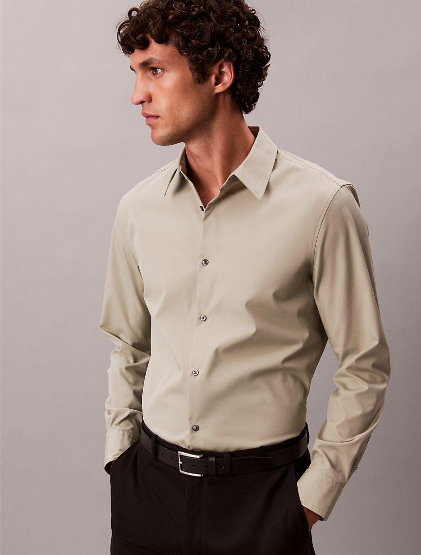 Supima Stretch Cotton Slim Shirt Product Image