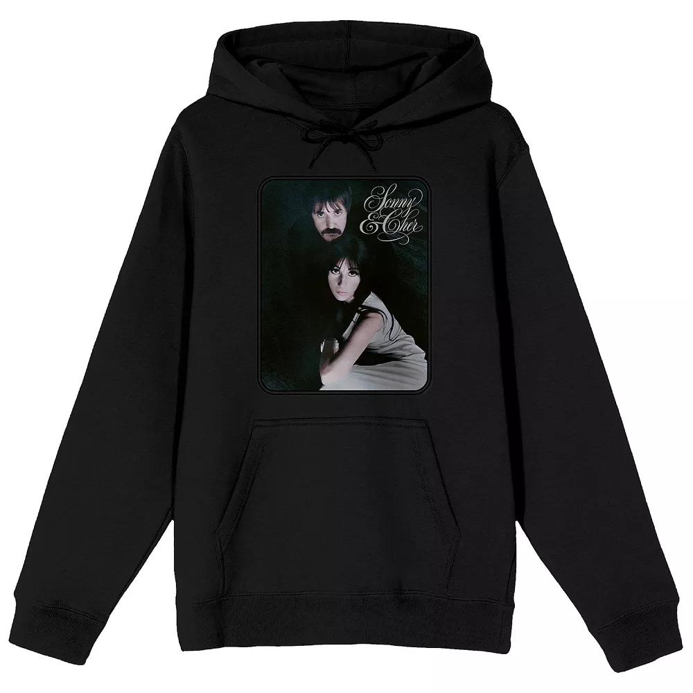 Men's Sonny & Cher The Two Of Us Graphic Hoodie, Size: XXL, Black Product Image