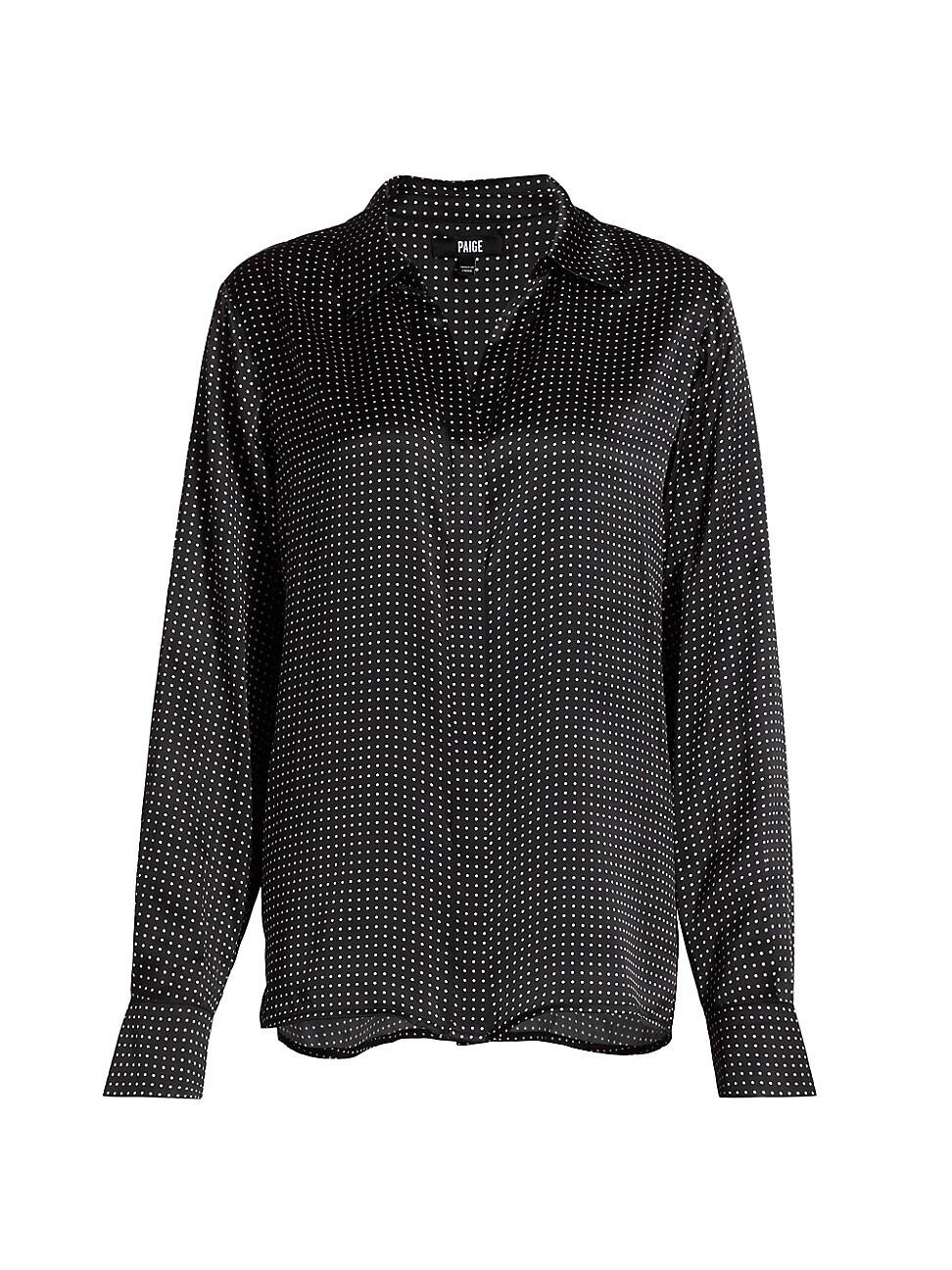 Womens Palmer Printed Silk Shirt Product Image