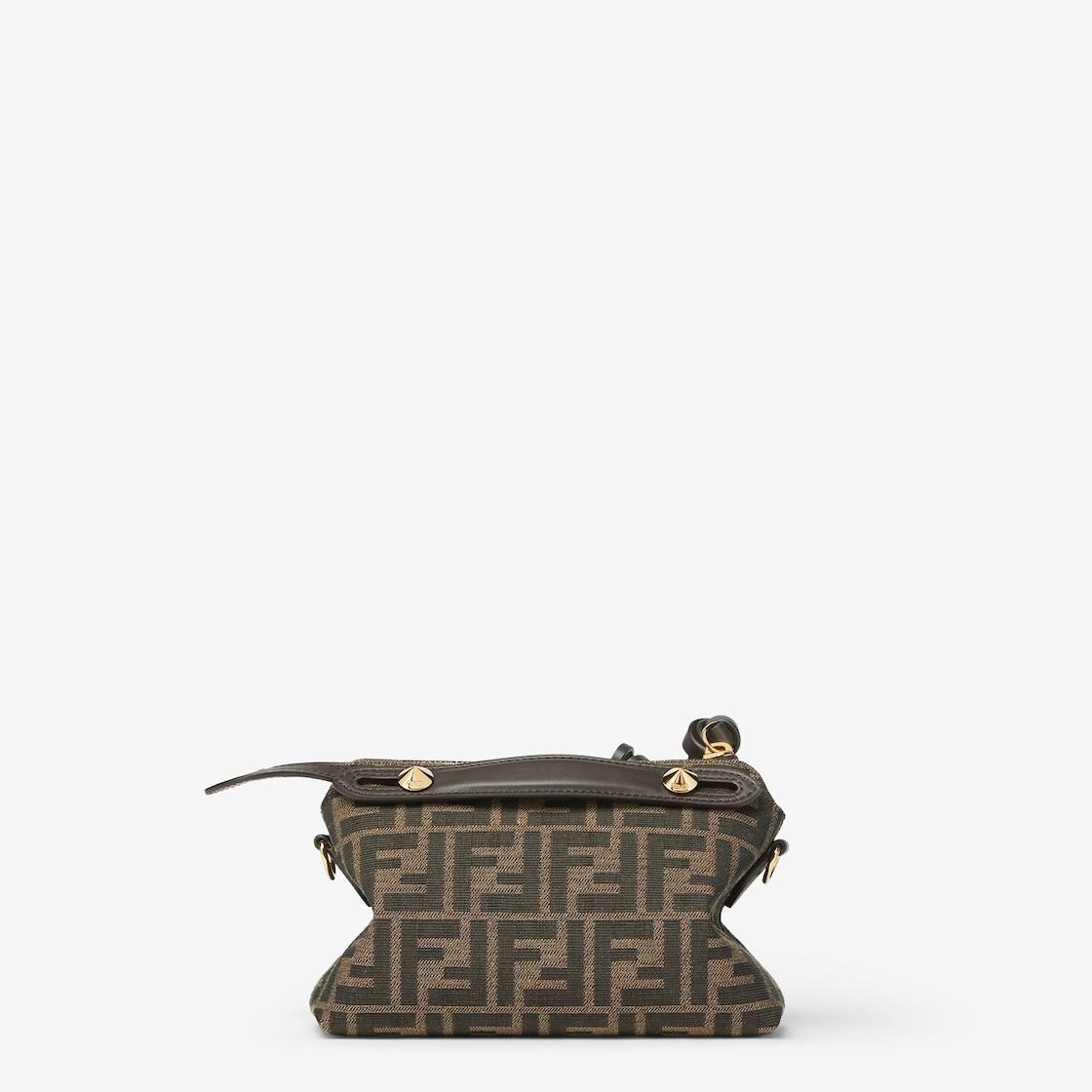 By The Way Soft MiniBrown FF jacquard fabric mini bag Product Image