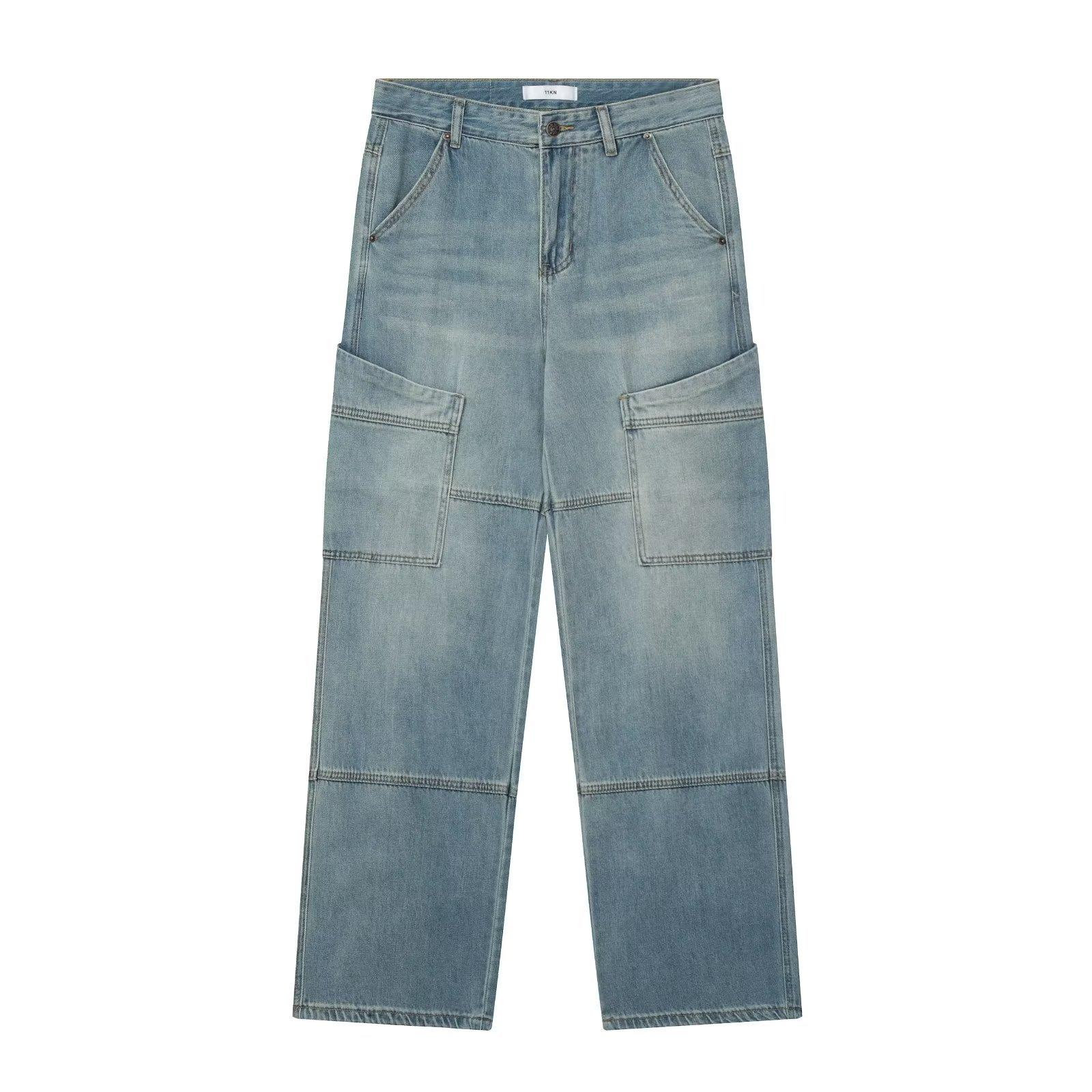 Wide-leg corduroy trousers in brown Product Image