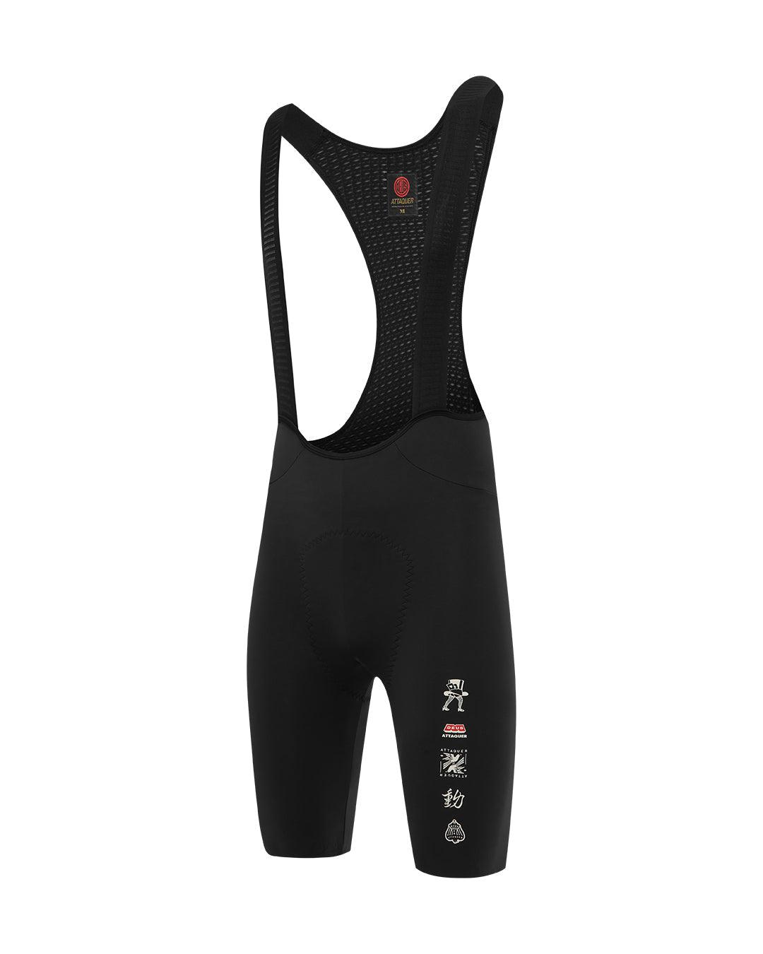 Deus Ex Attaquer Rose Bib Short - Black Product Image