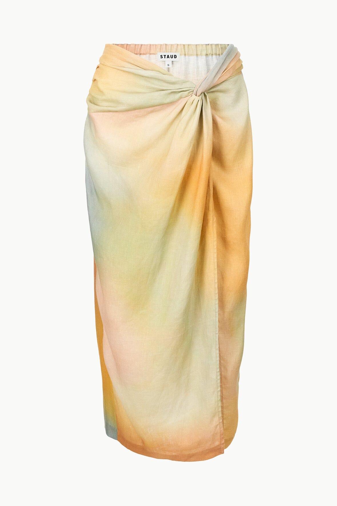 PORTO LINEN SKIRT | PASTEL CLOUDS Product Image