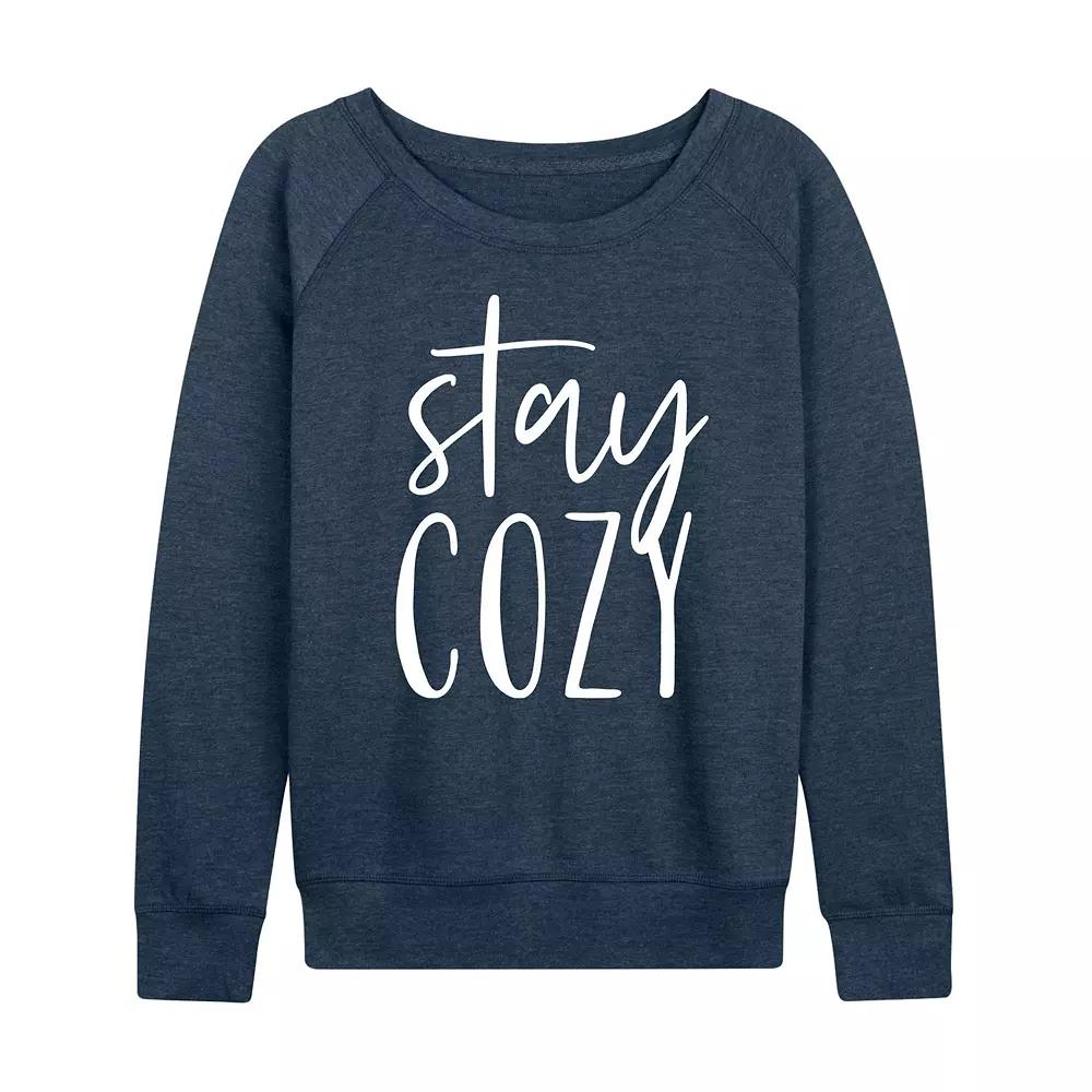 Women's Stay Cozy French Terry Long Sleeve Tee, Girl's,  Product Image