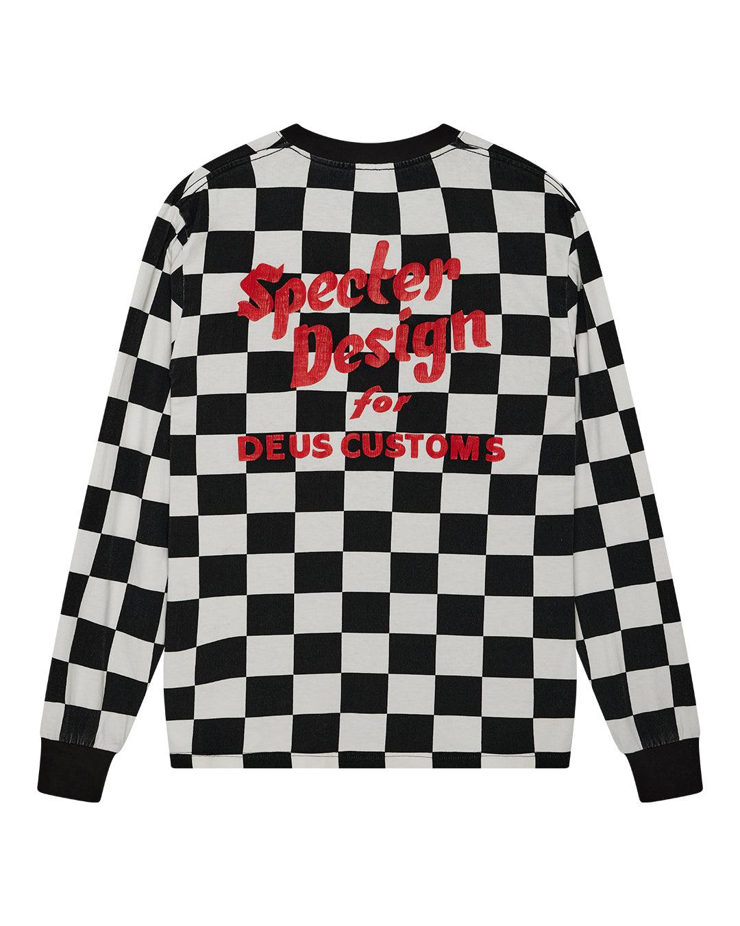 Specter Long Sleeve Tee - Black-White Product Image