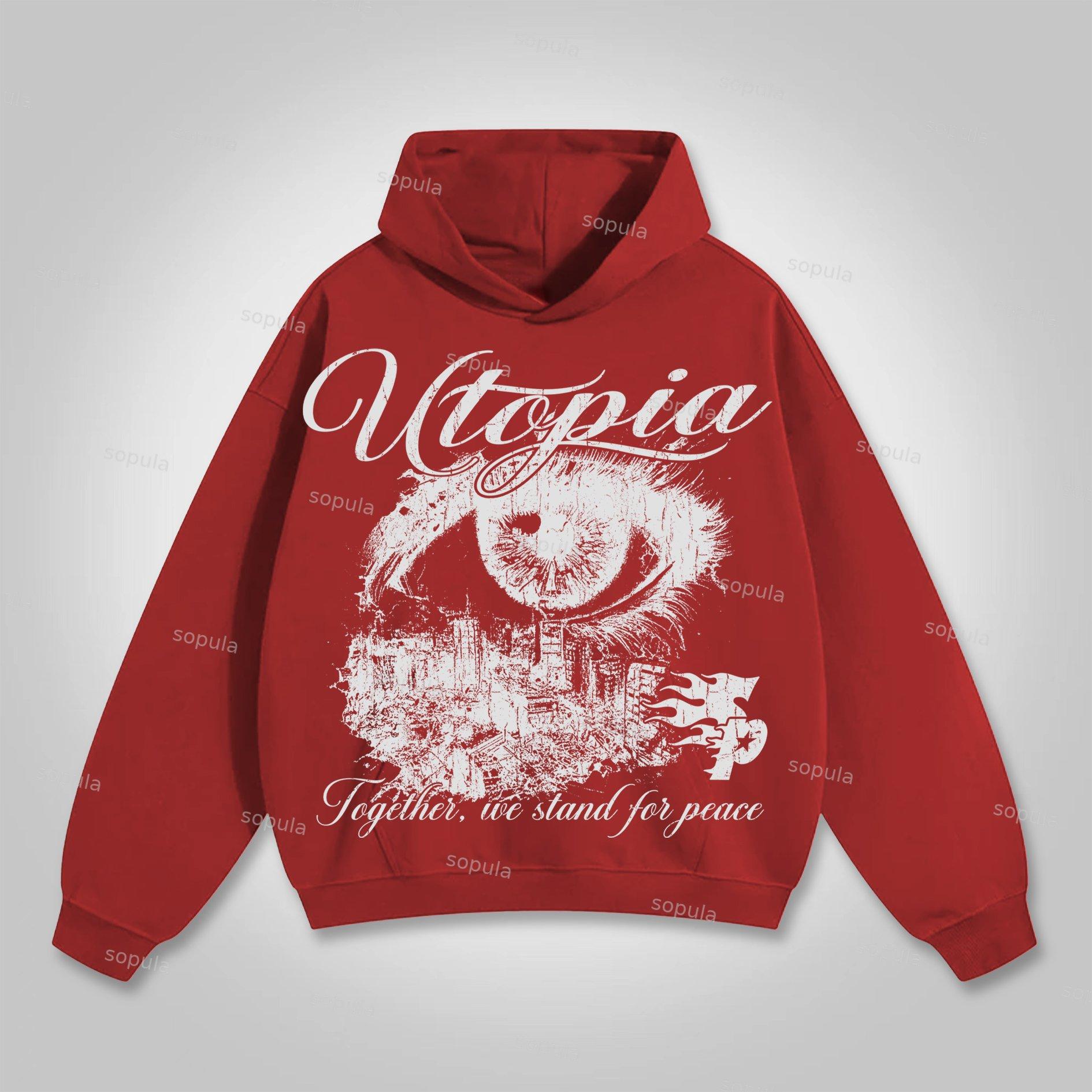 Sopula Utopia Vintage Graphic Hoodie Product Image